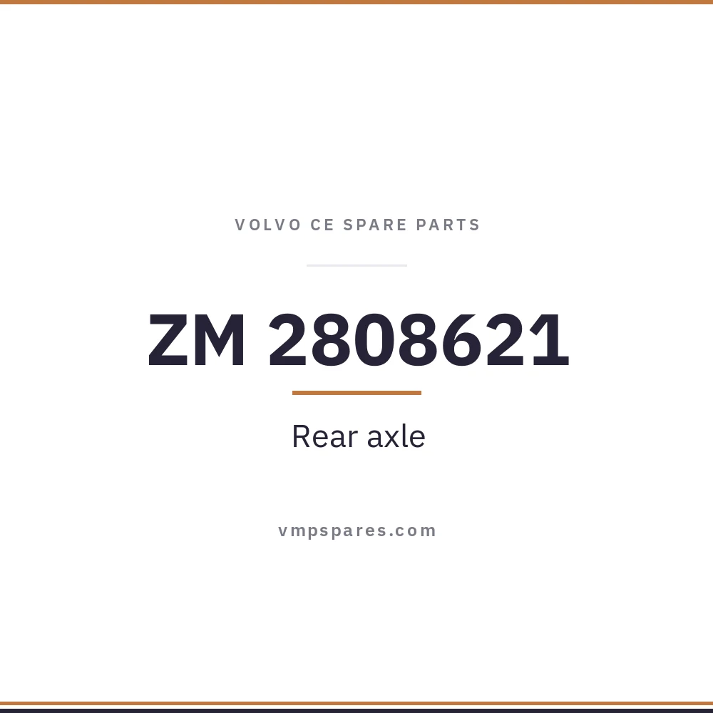 ZM 2808621 – Rear axle