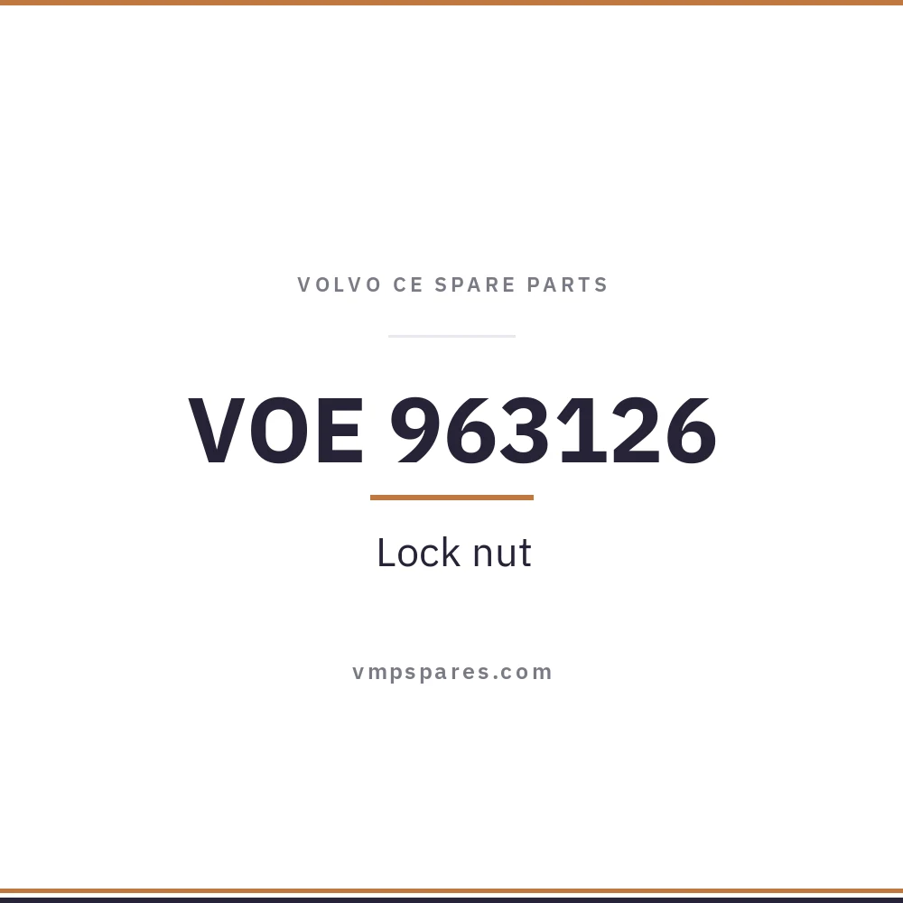 VOE 963126 – Lock nut