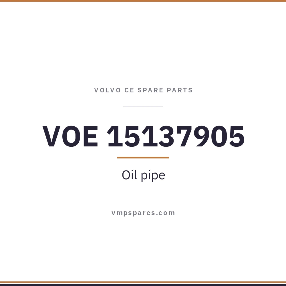 VOE 15137905 – Oil pipe