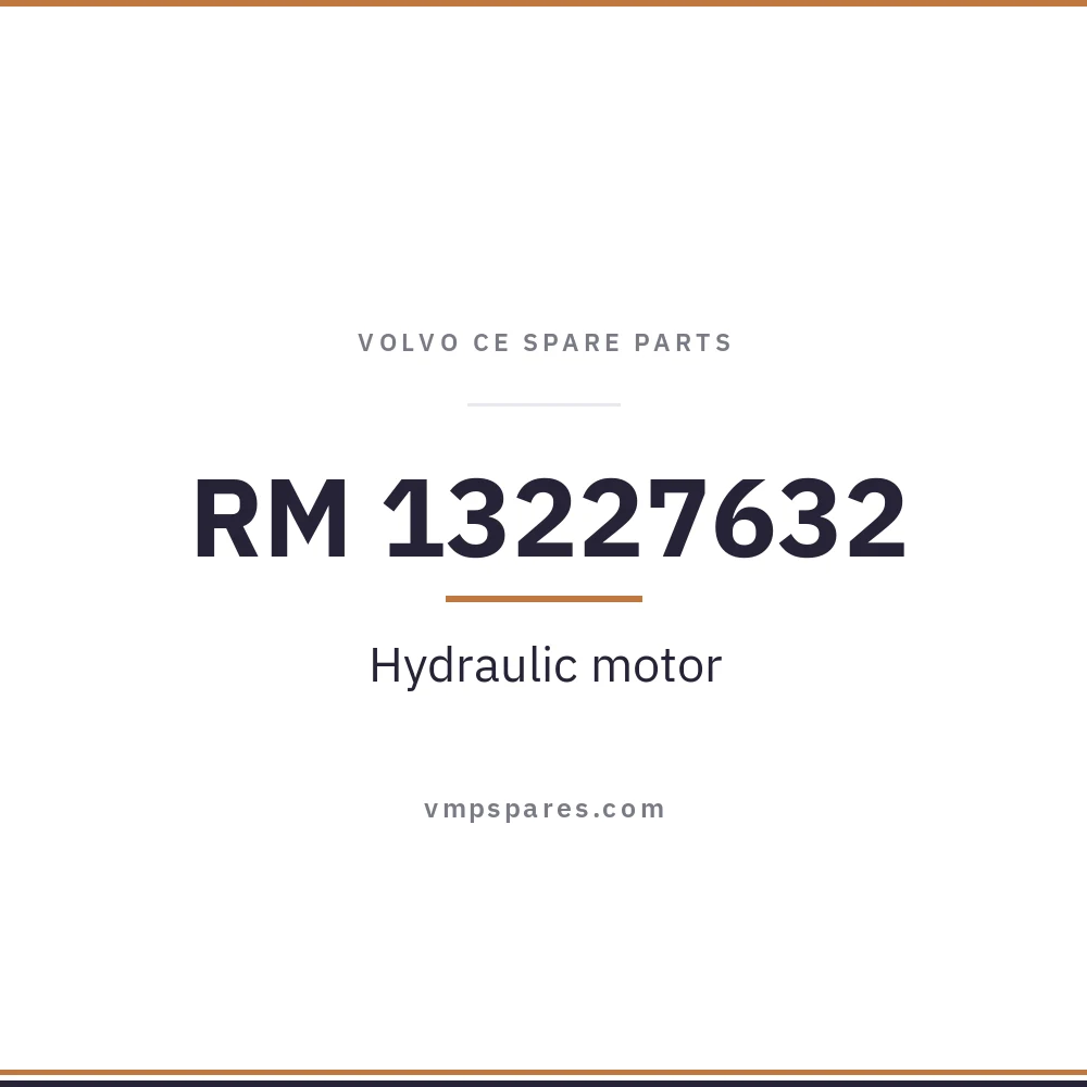 RM 13227632 – Hydraulic motor