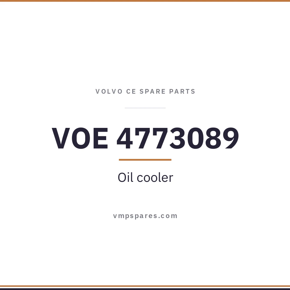 VOE 4773089 – Oil cooler