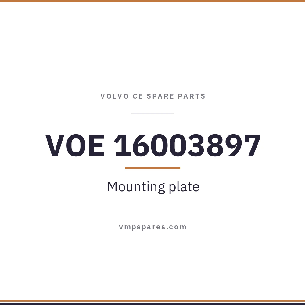 VOE 16003897 – Mounting plate