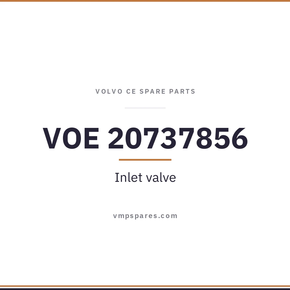 VOE 20737856 – Inlet valve