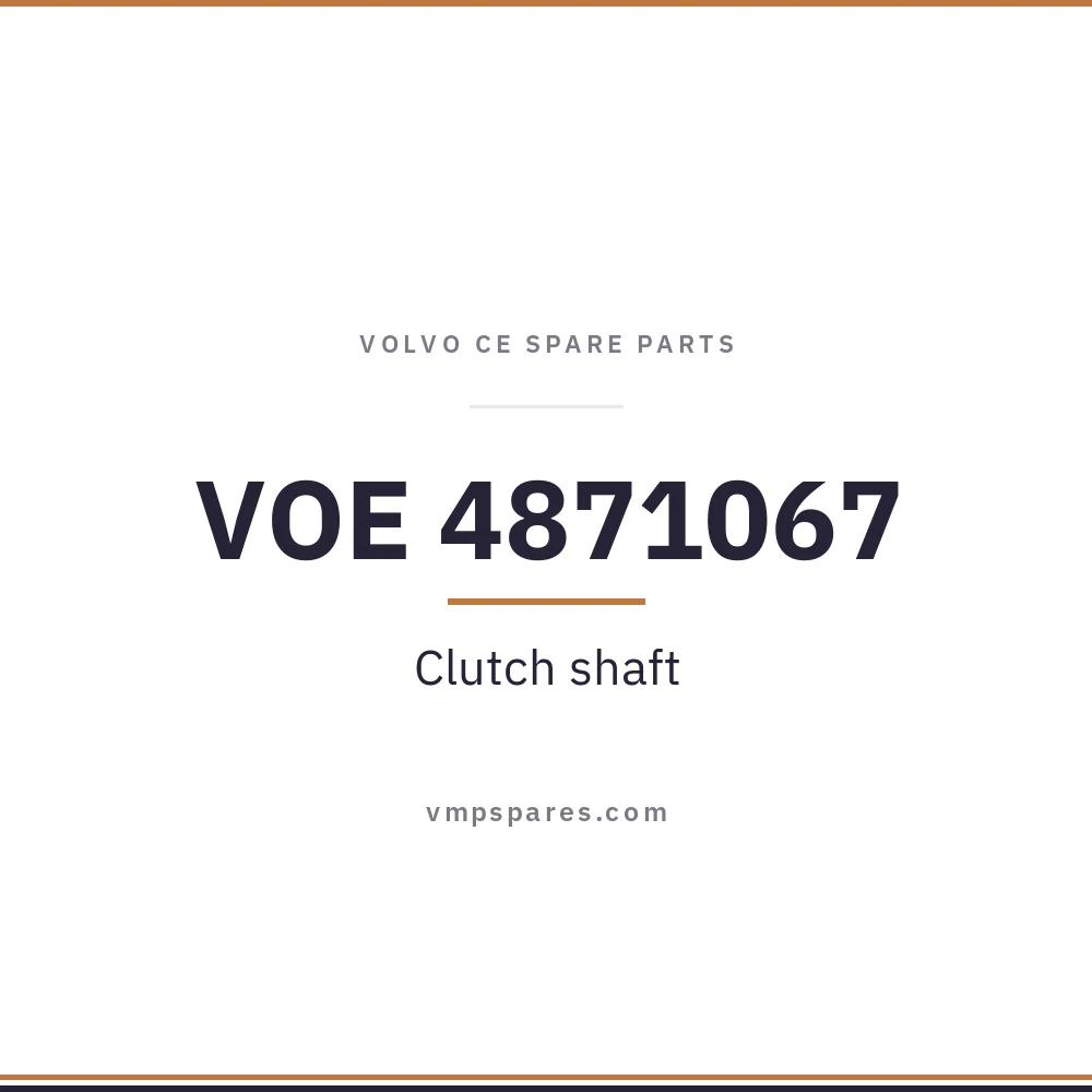 VOE 4871067 – Clutch shaft