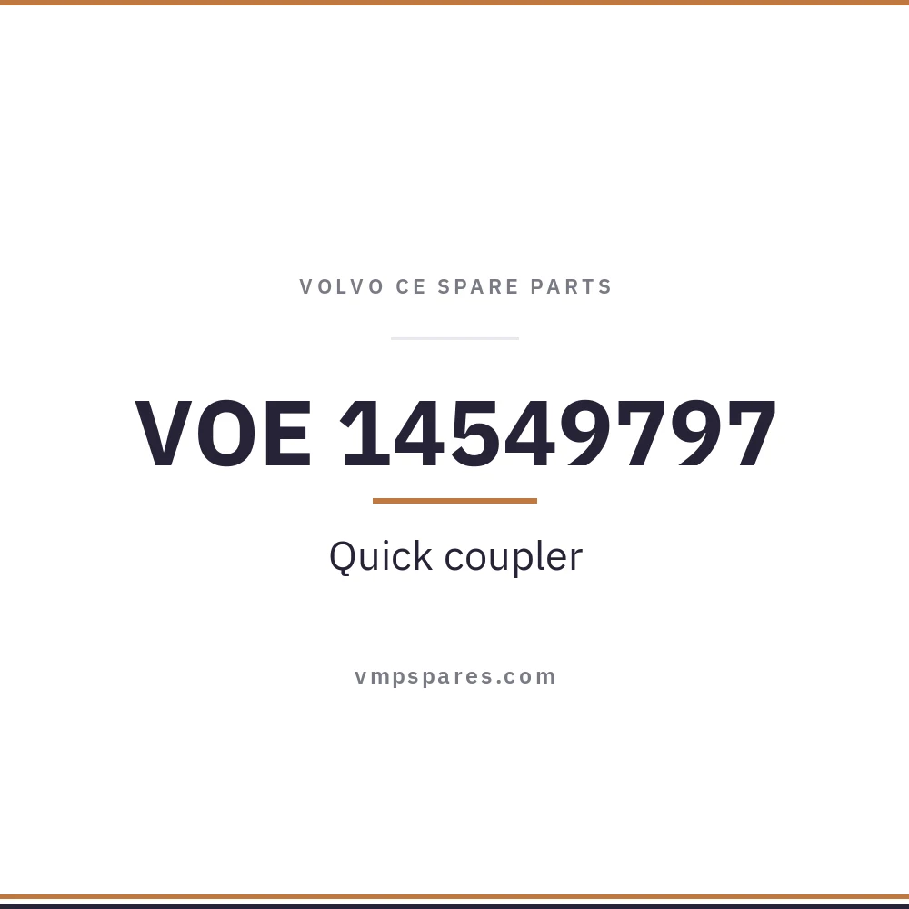 VOE 14549797 – Quick coupler