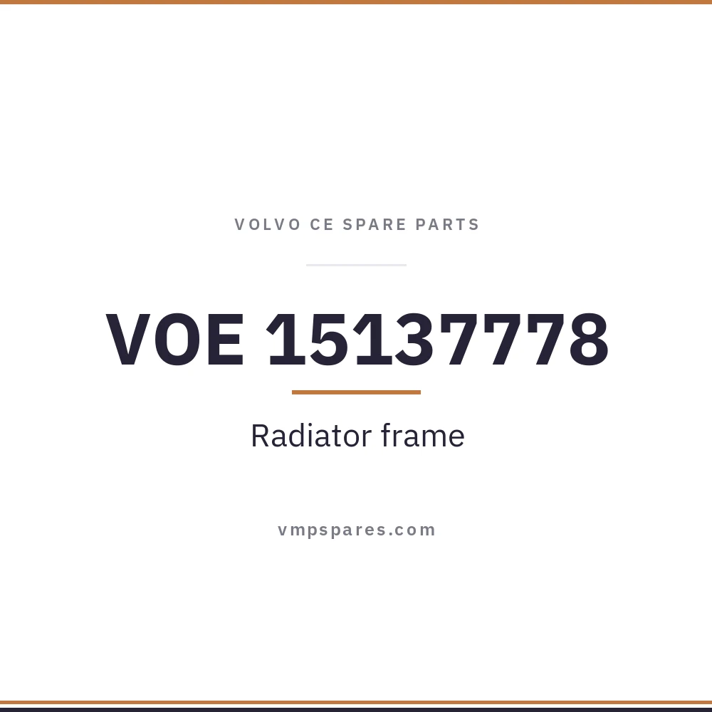 VOE 15137778 – Radiator frame