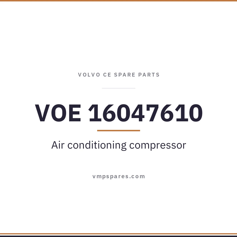 VOE 16047610 – Air conditioning compressor