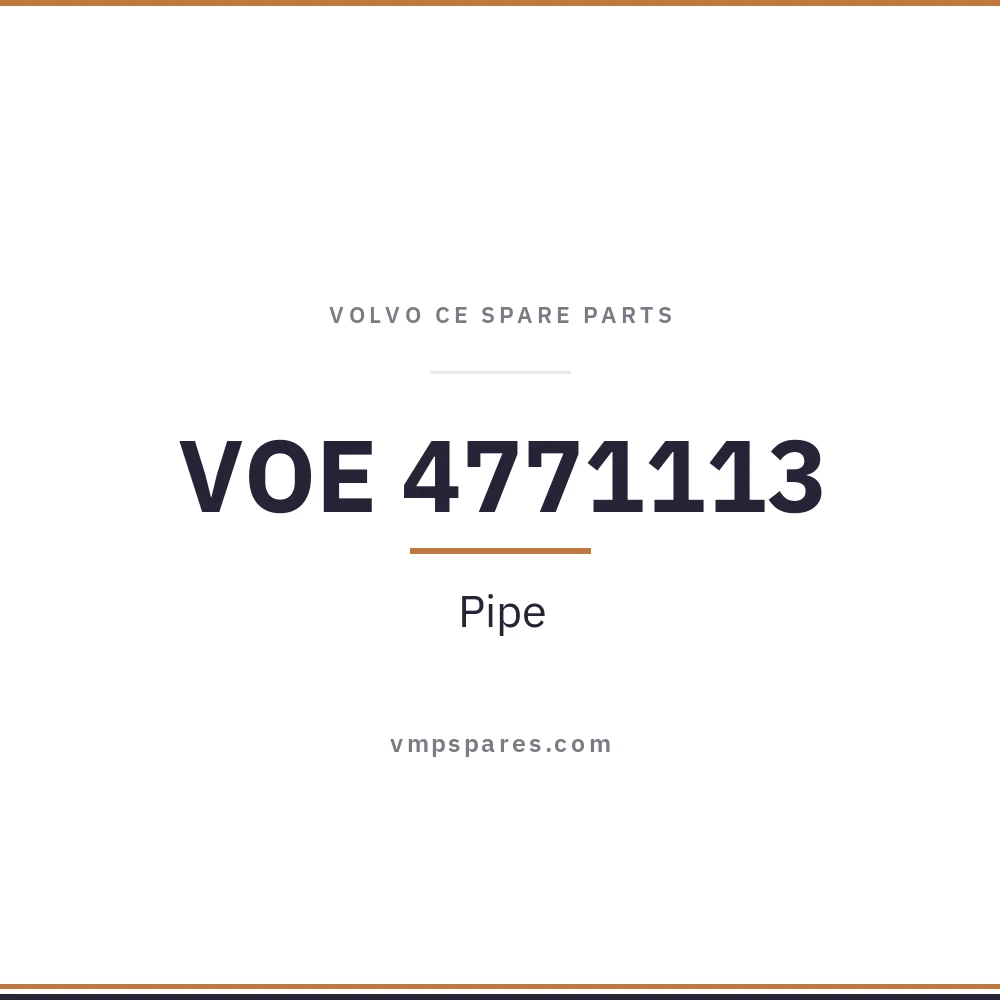 VOE 4771113 – Pipe