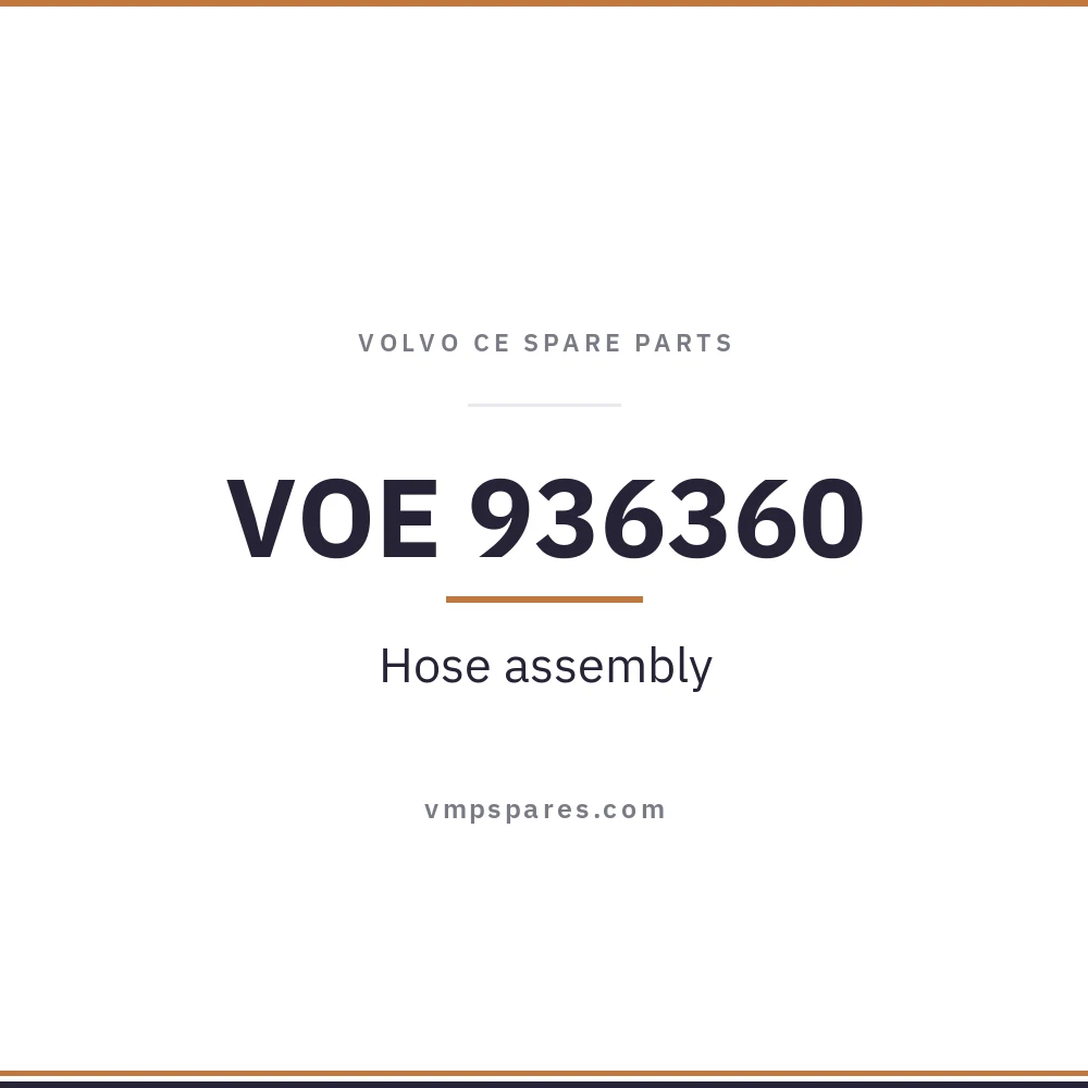 VOE 936360 – Hose assembly