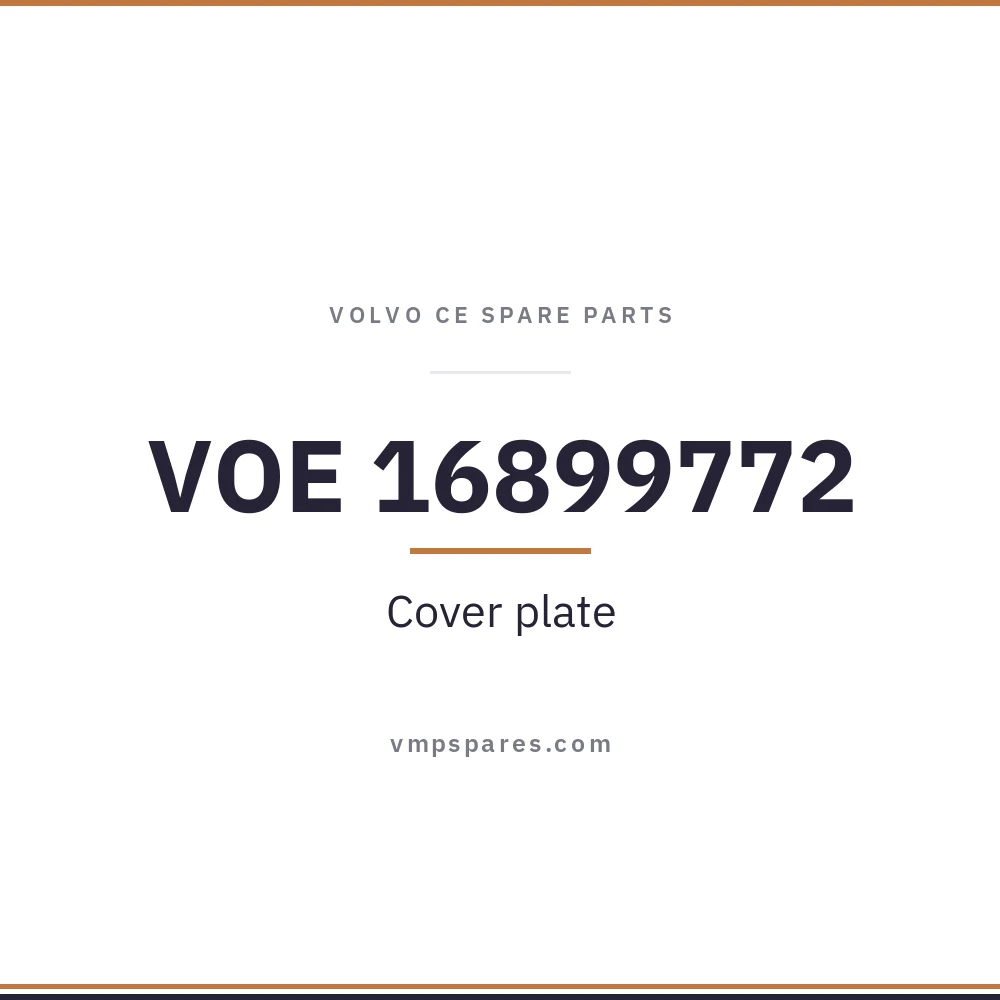 VOE 16899772 – Cover plate