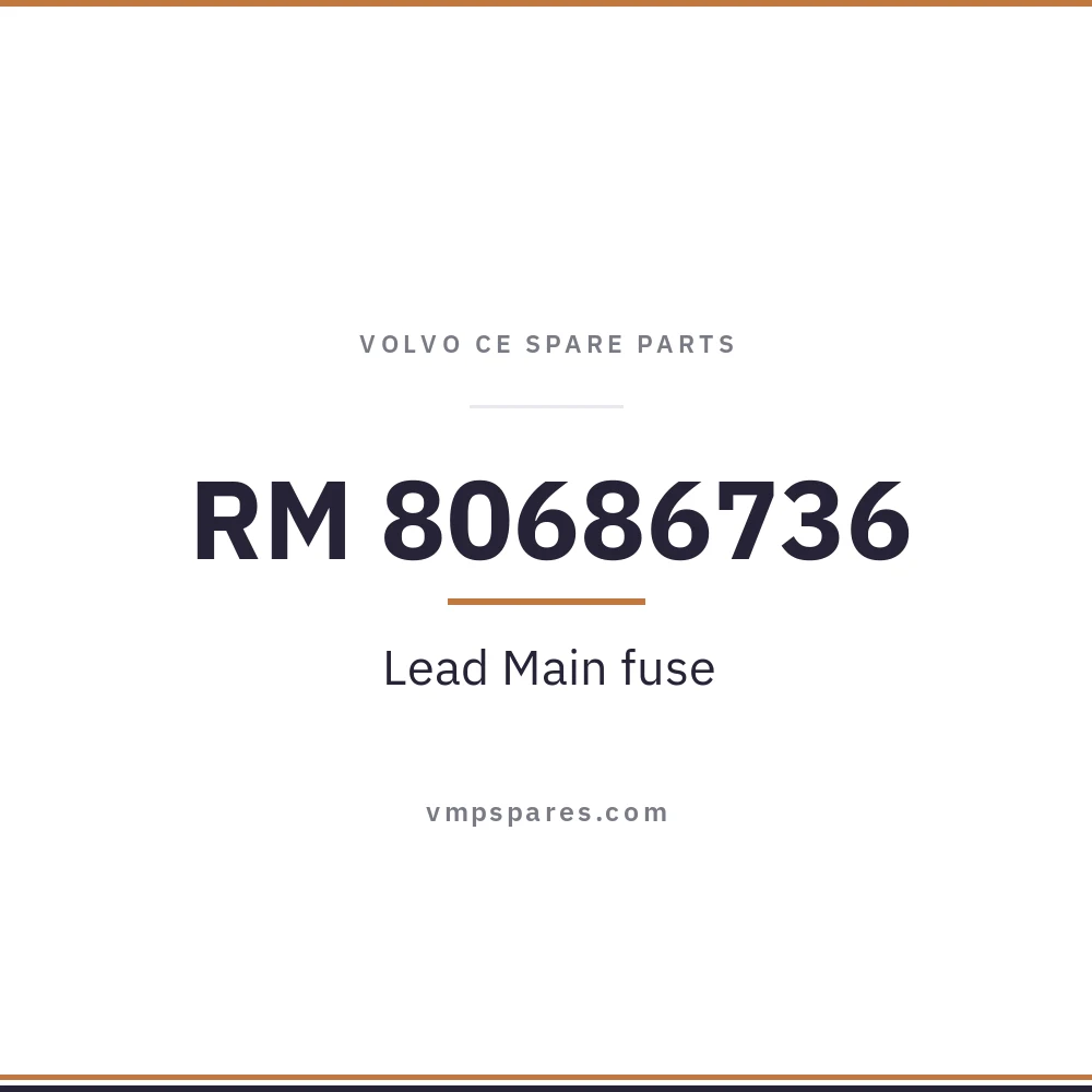 RM 80686736 – Lead Main fuse