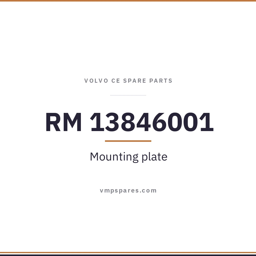 RM 13846001 – Mounting plate