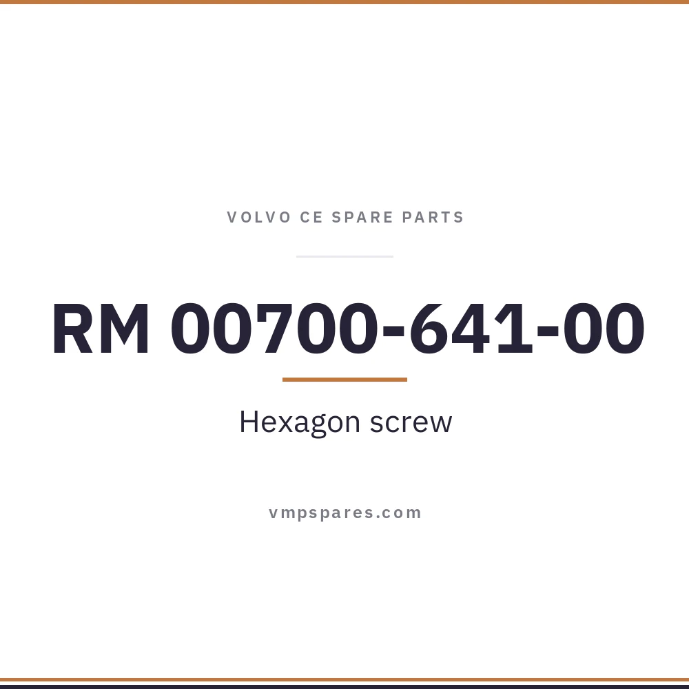 RM 00700-641-00 – Hexagon screw