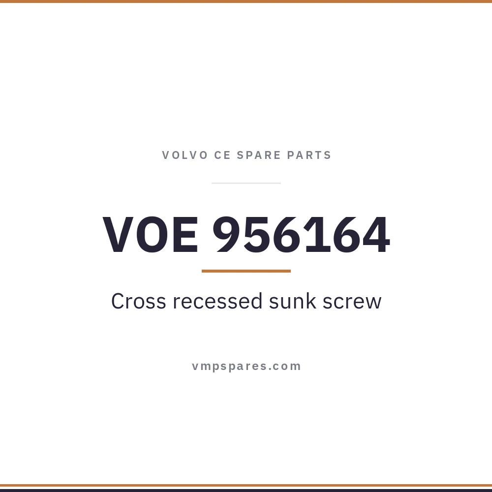 VOE 956164 – Cross recessed sunk screw