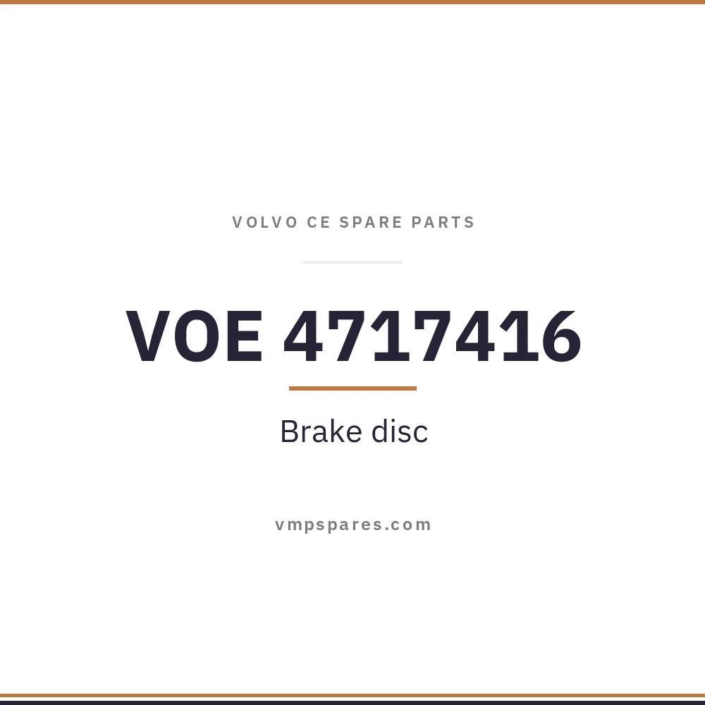 VOE 4717416 – Brake disc