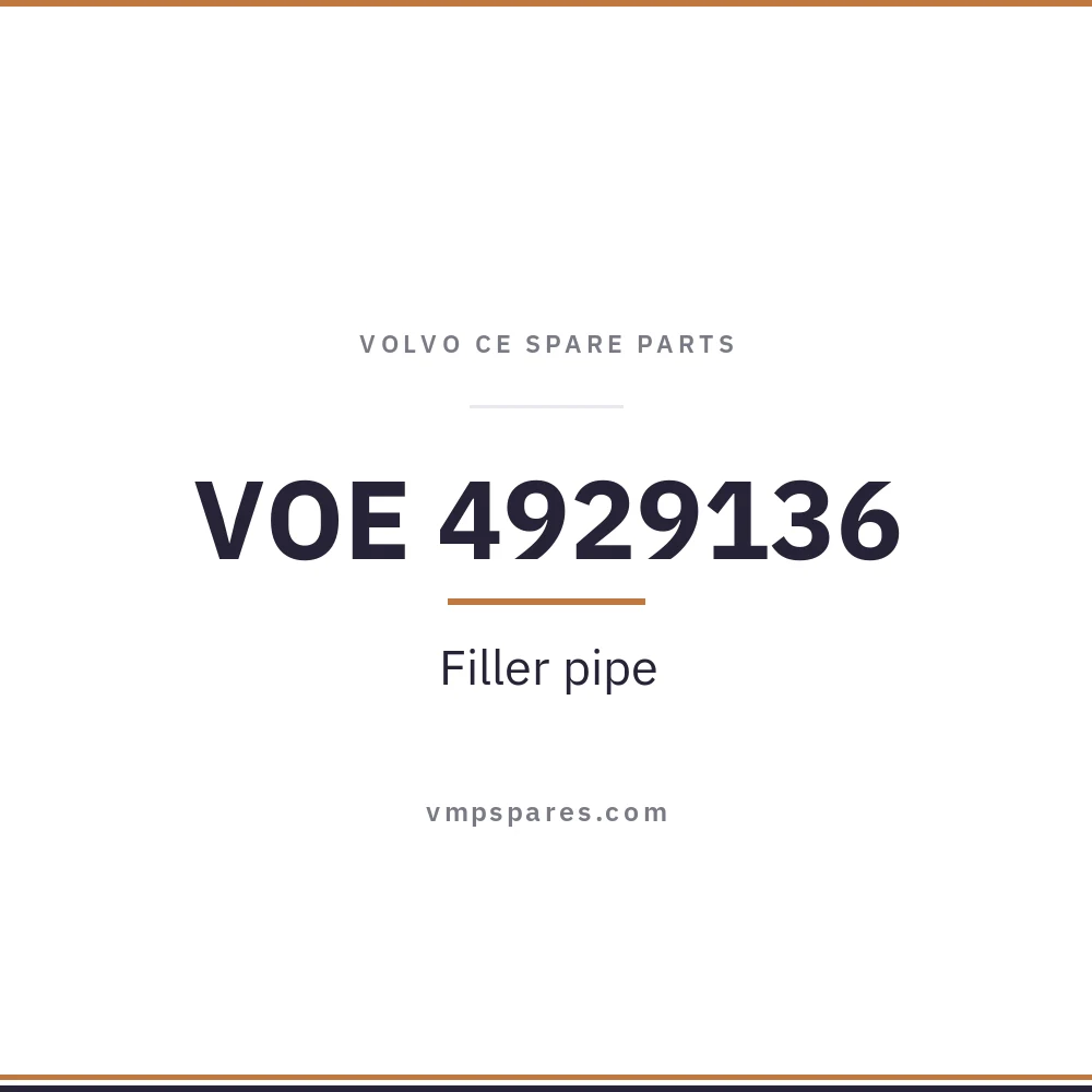 VOE 4929136 – Filler pipe