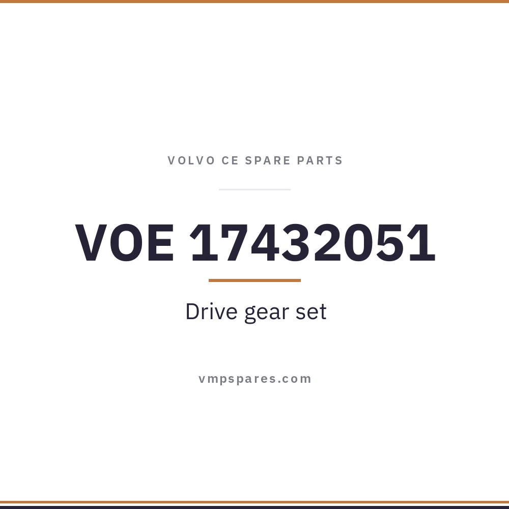 VOE 17432051 – Drive gear set