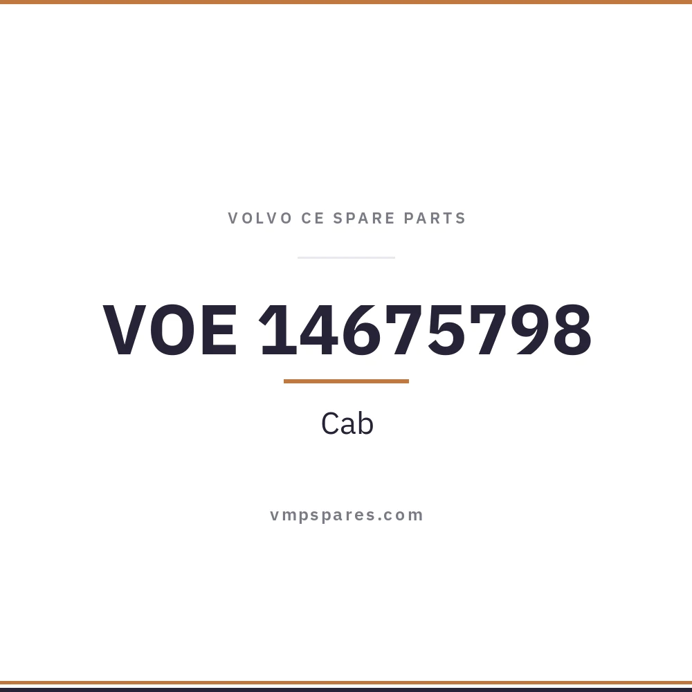 VOE 14675798 – Cab