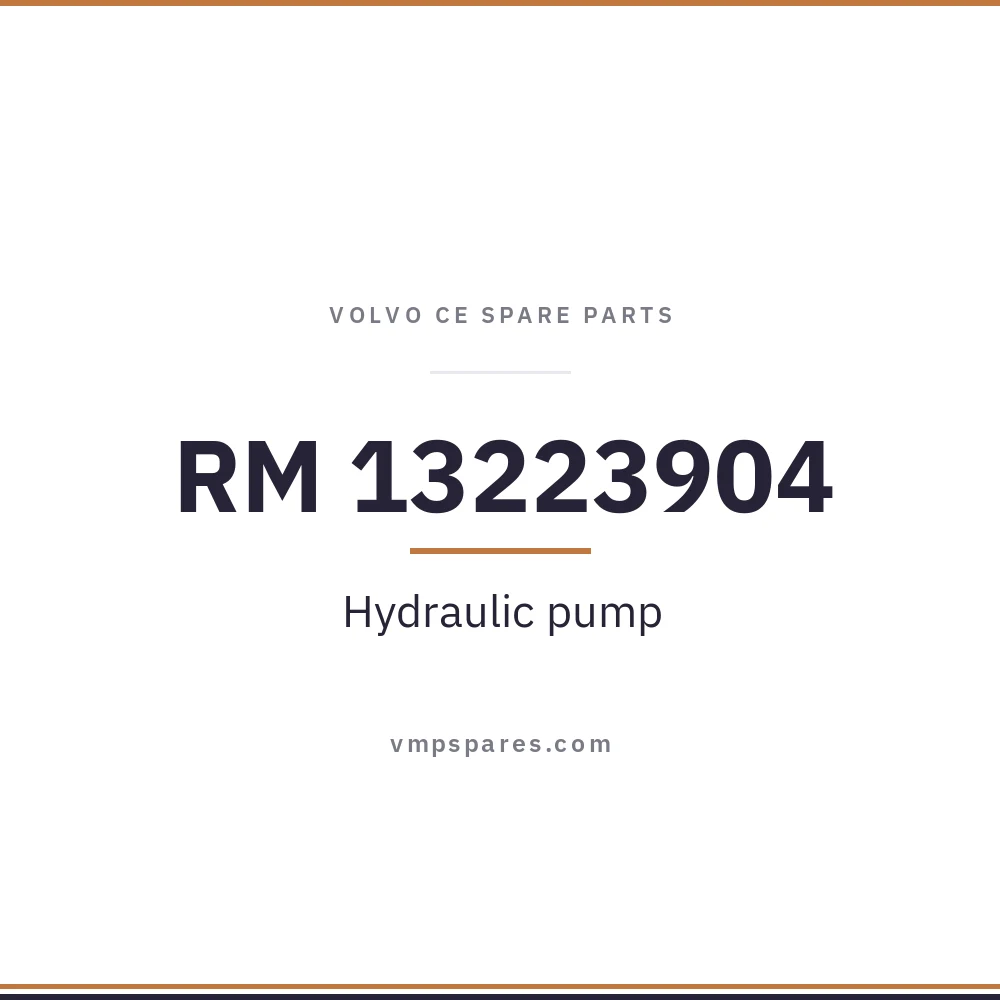 RM 13223904 – Hydraulic pump