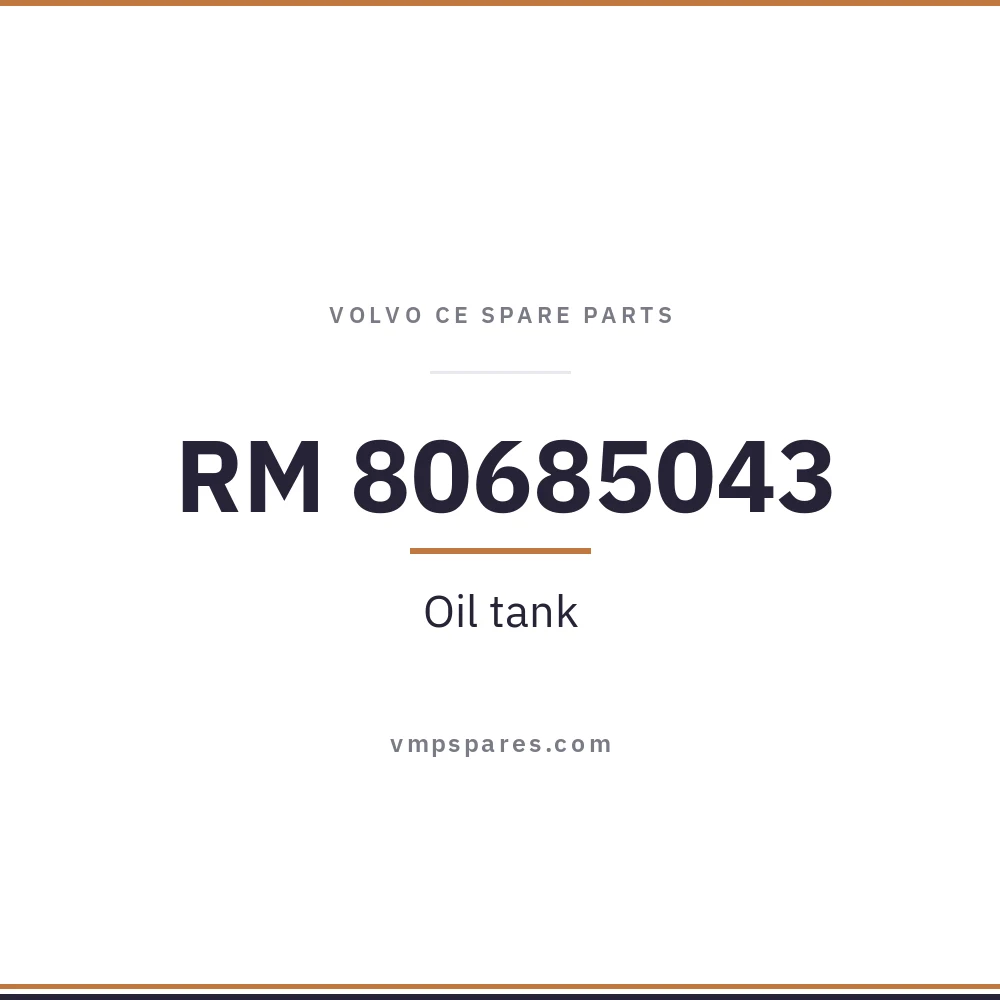 RM 80685043 – Oil tank