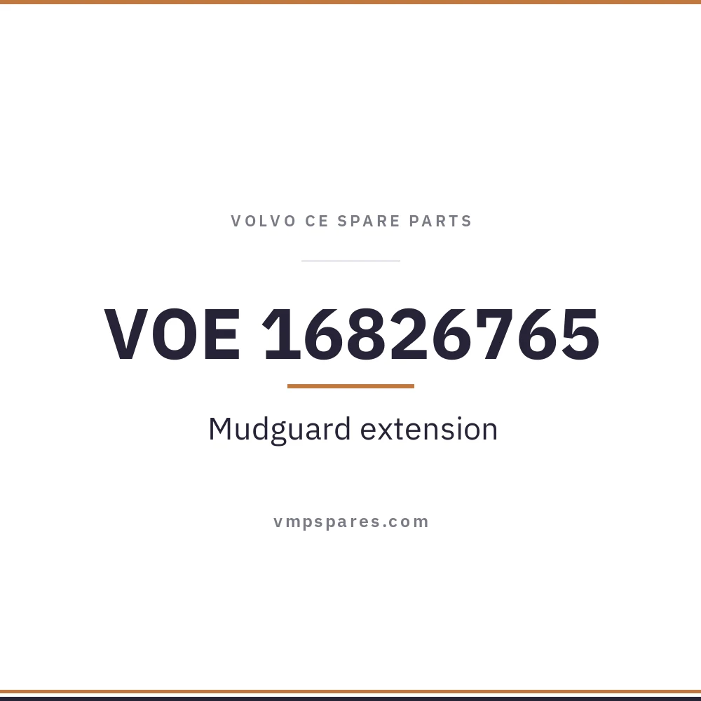 VOE 16826765 – Mudguard extension