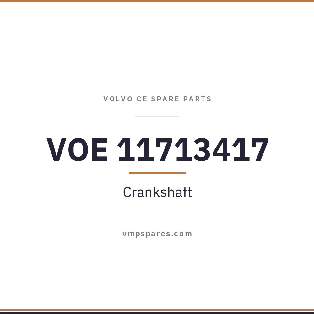 VOE 11713417 – Crankshaft