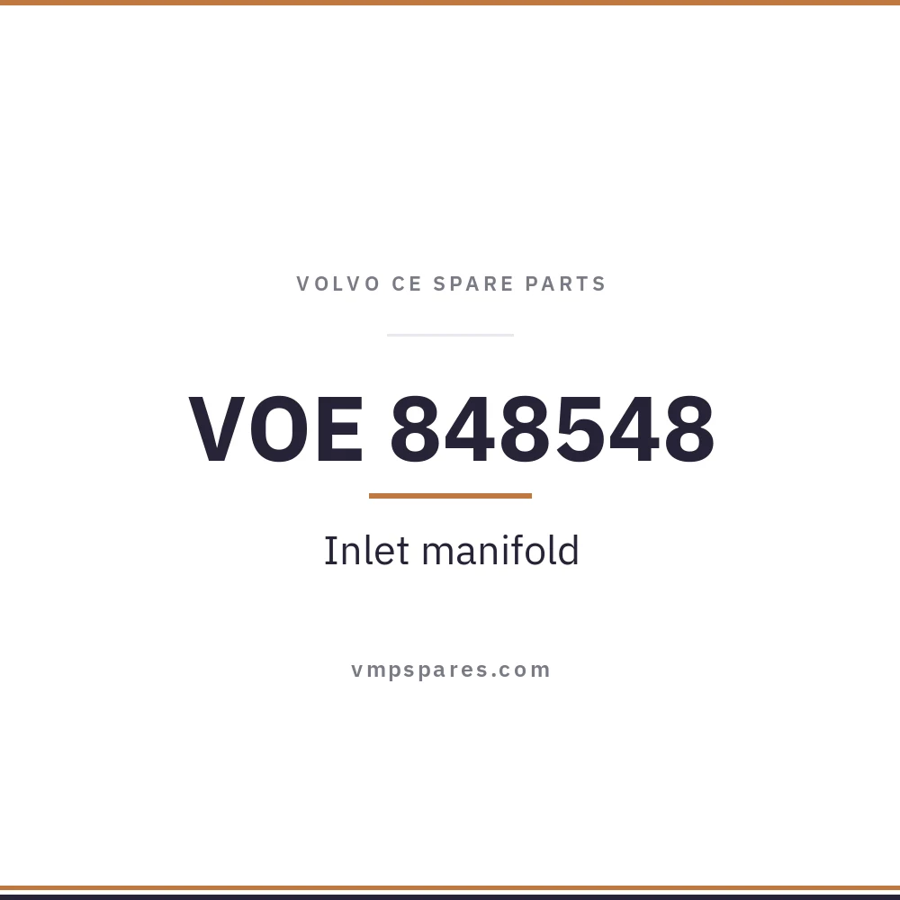 VOE 848548 – Inlet manifold