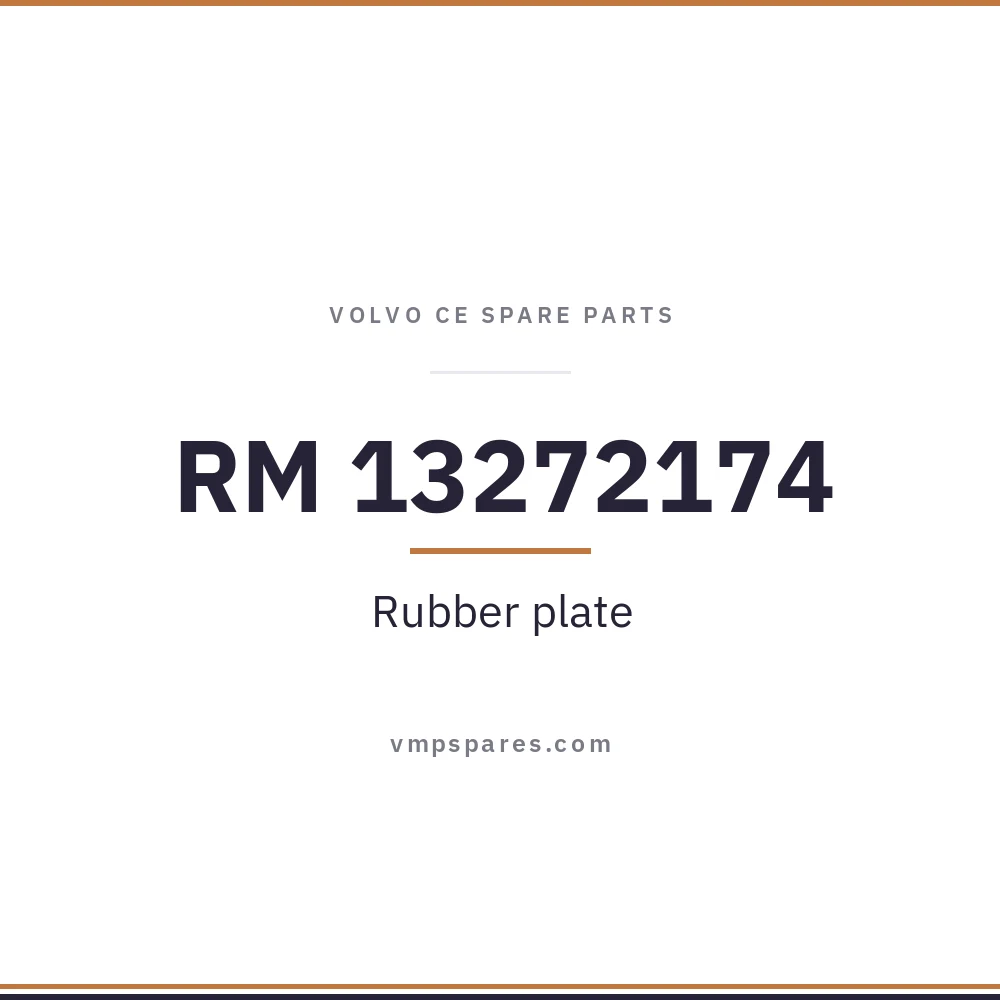RM 13272174 – Rubber plate