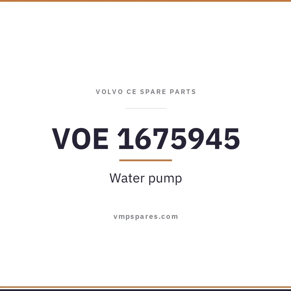 VOE 1675945 – Water pump