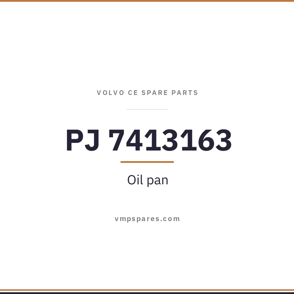 PJ 7413163 – Oil pan
