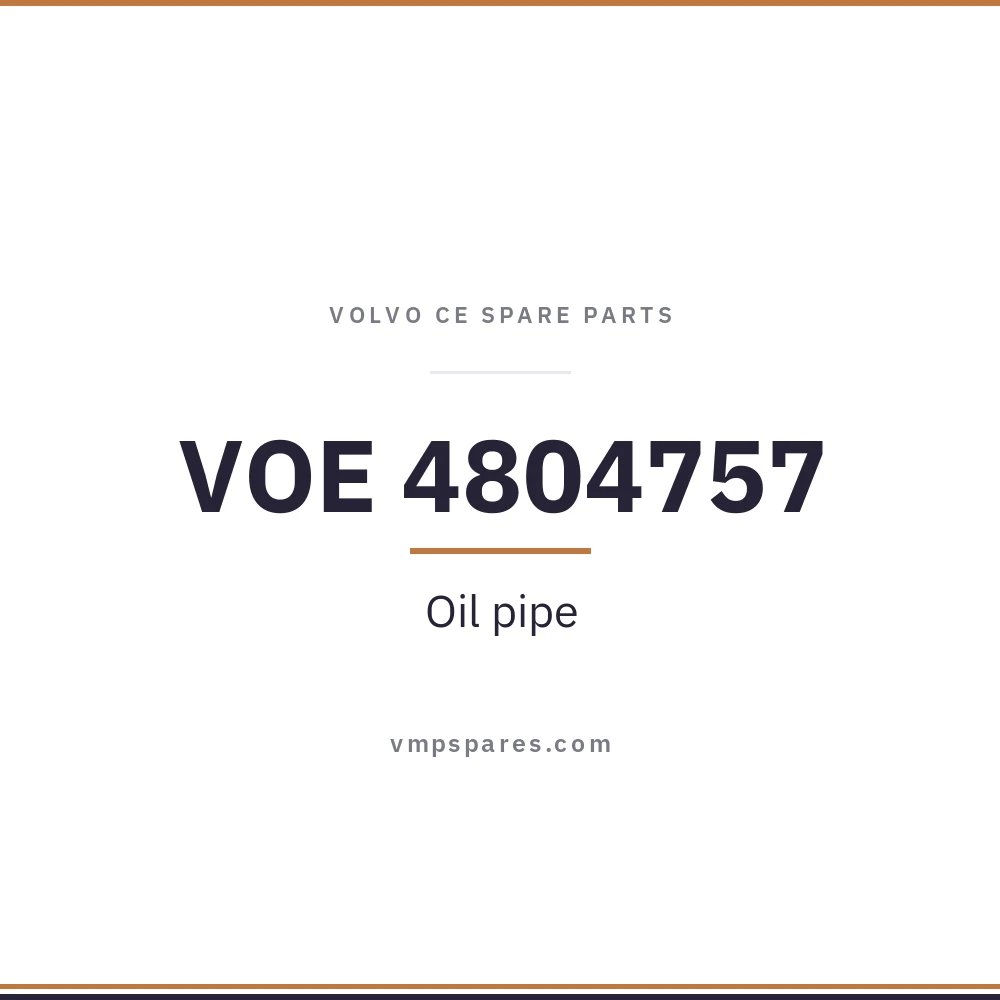 VOE 4804757 – Oil pipe