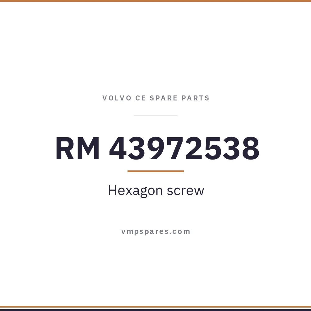 RM 43972538 – Hexagon screw