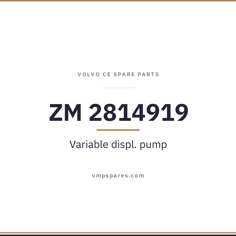 ZM 2814919 – Variable displ. pump