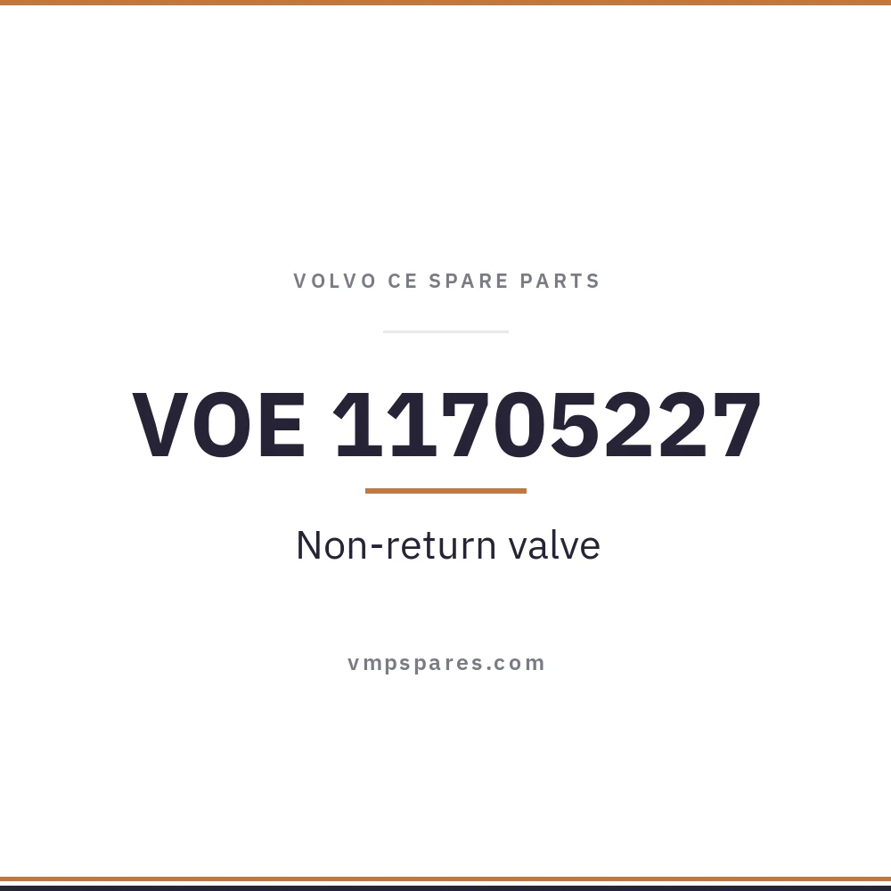 VOE 11705227 – Non-return valve