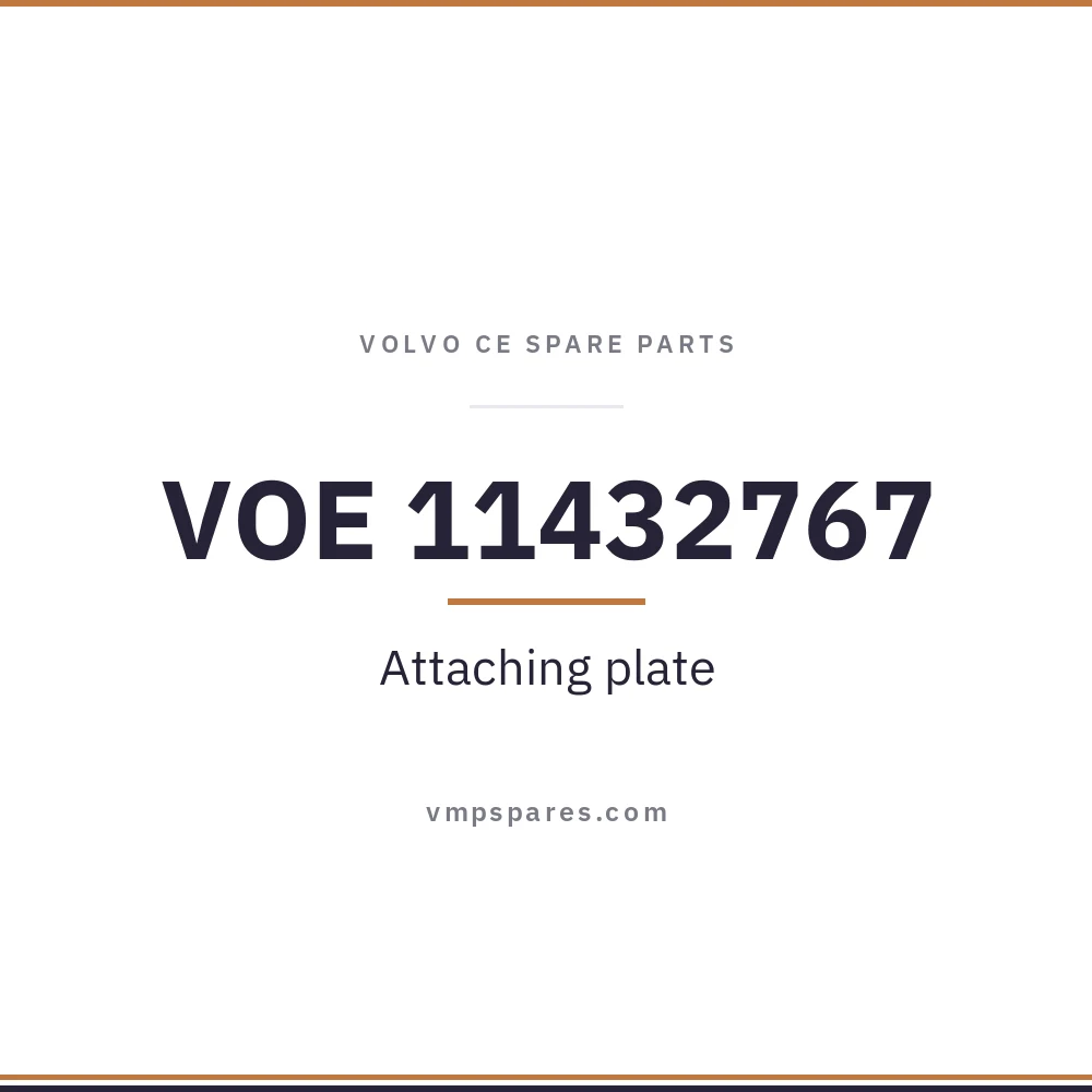 VOE 11432767 – Attaching plate