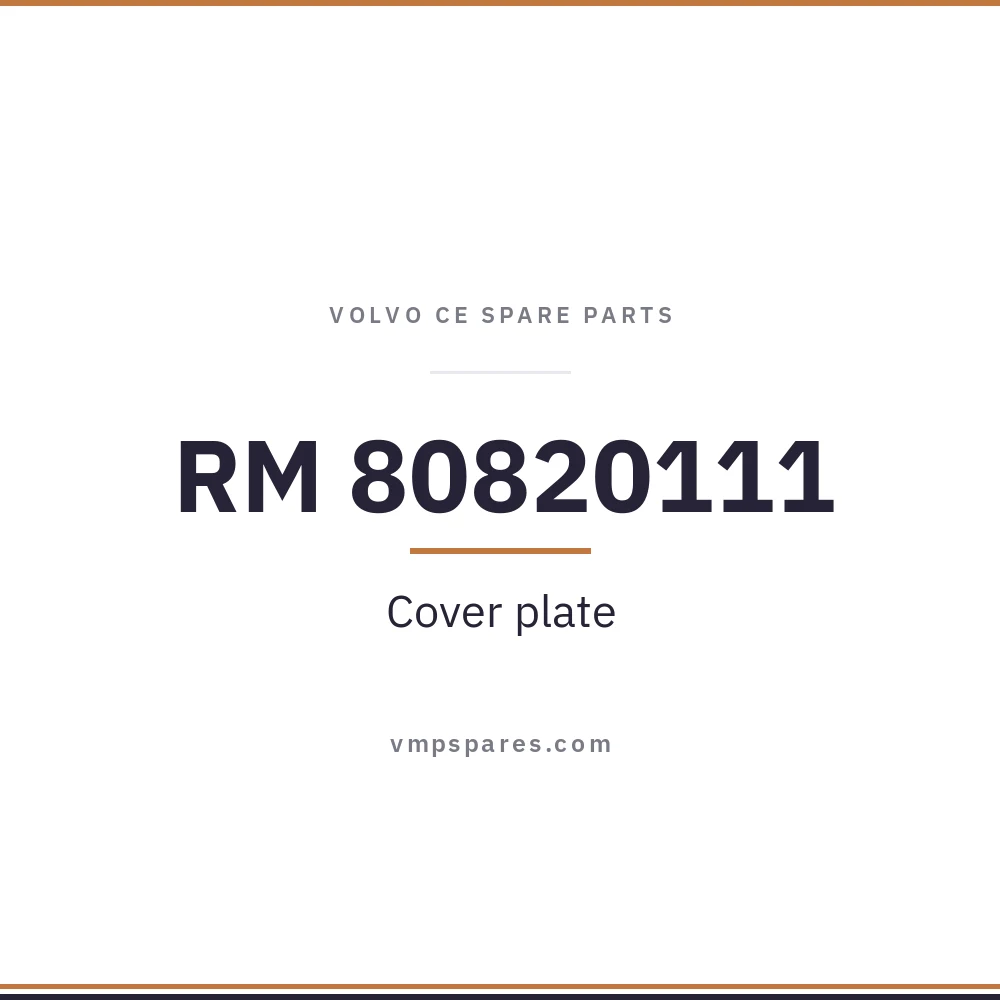 RM 80820111 – Cover plate