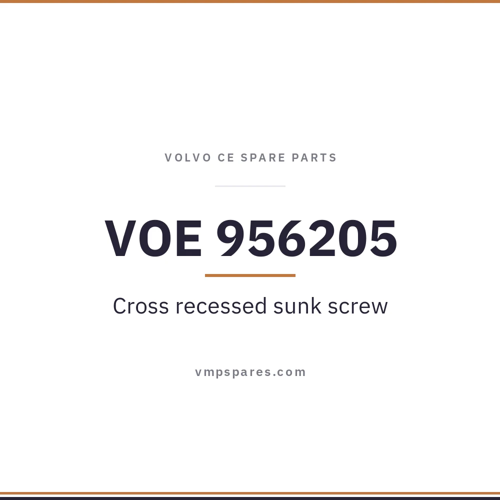 VOE 956205 – Cross recessed sunk screw