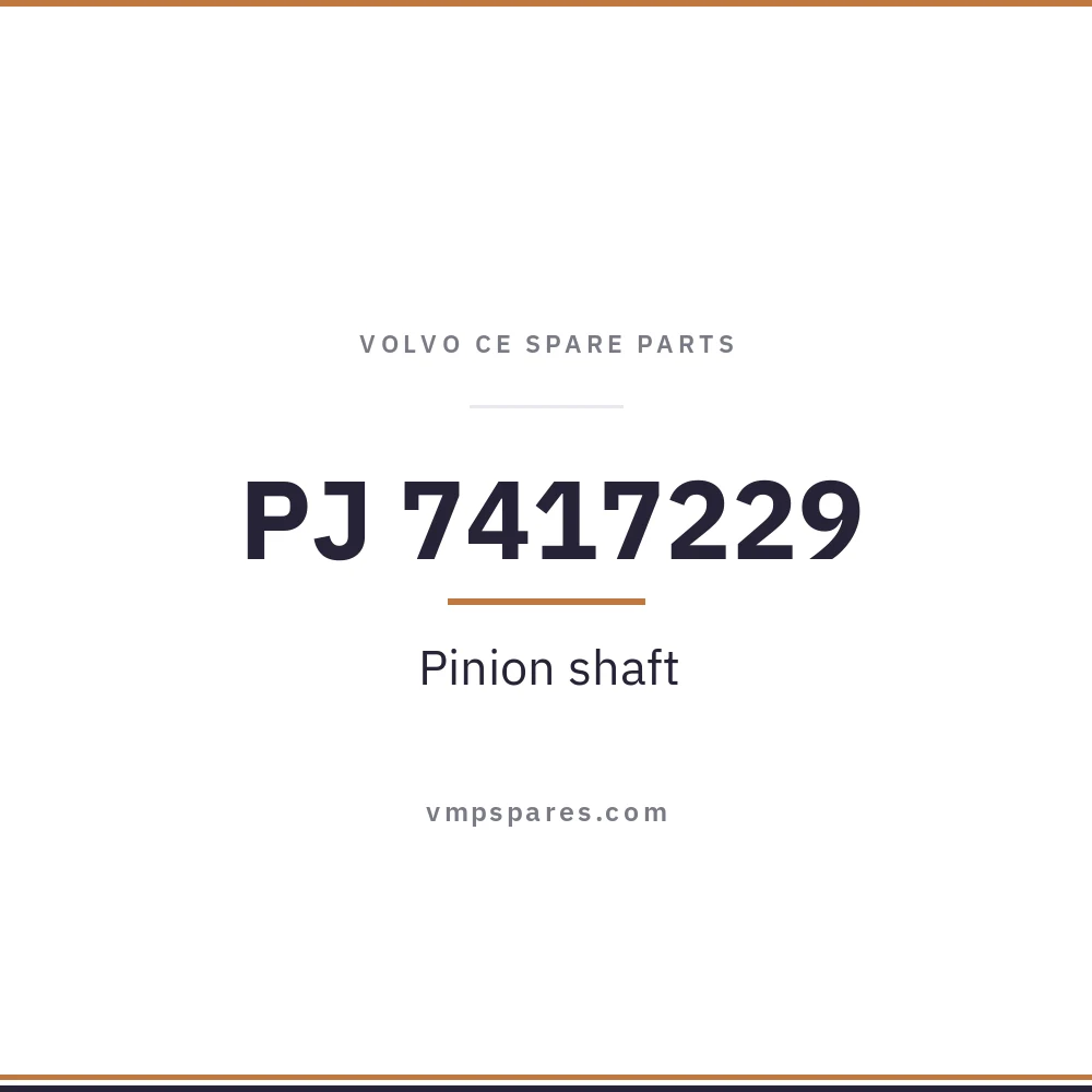 PJ 7417229 – Pinion shaft