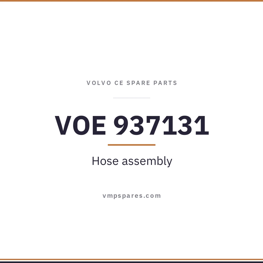 VOE 937131 – Hose assembly