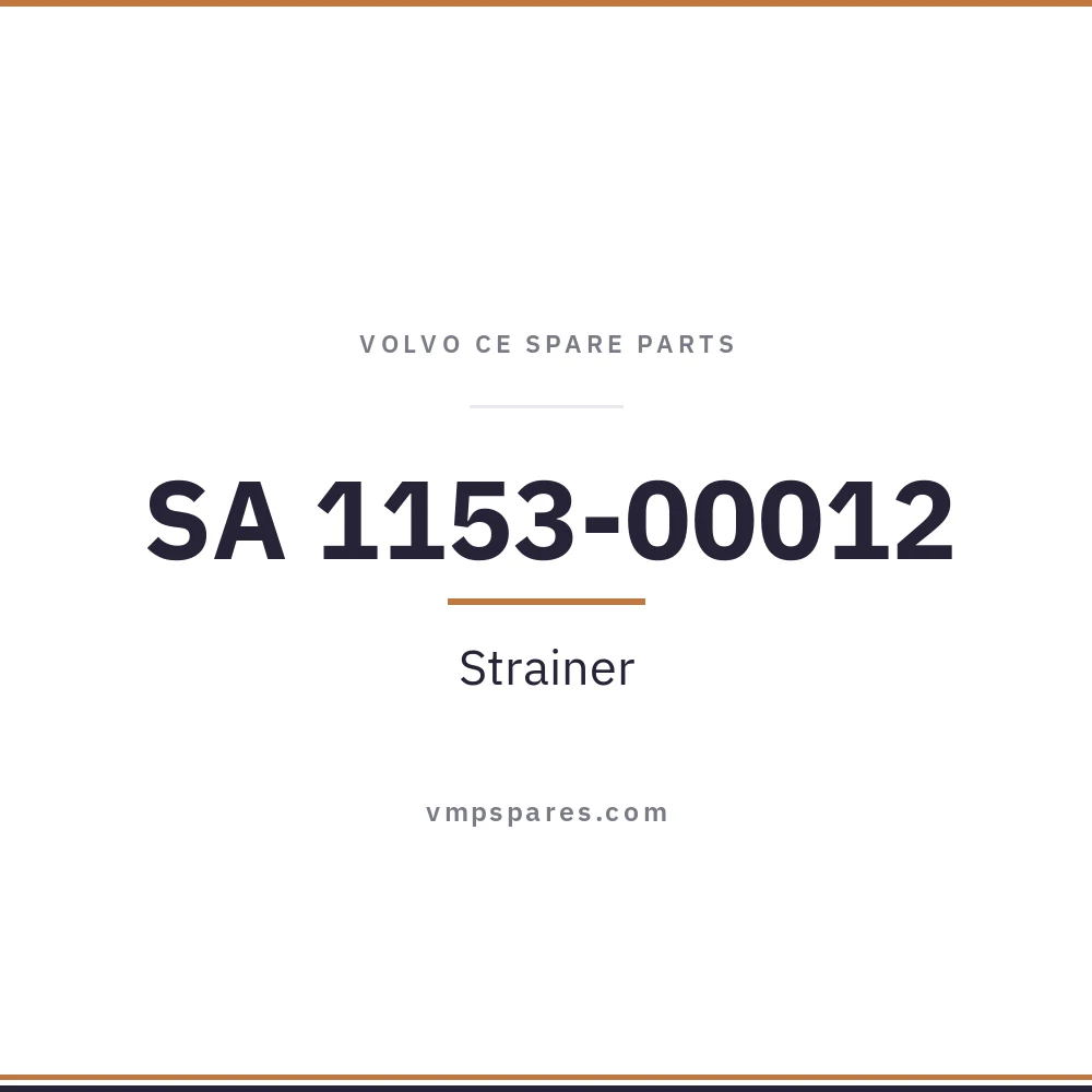 SA 1153-00012 – Strainer