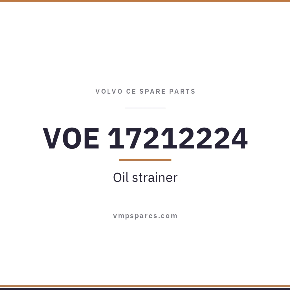 VOE 17212224 – Oil strainer