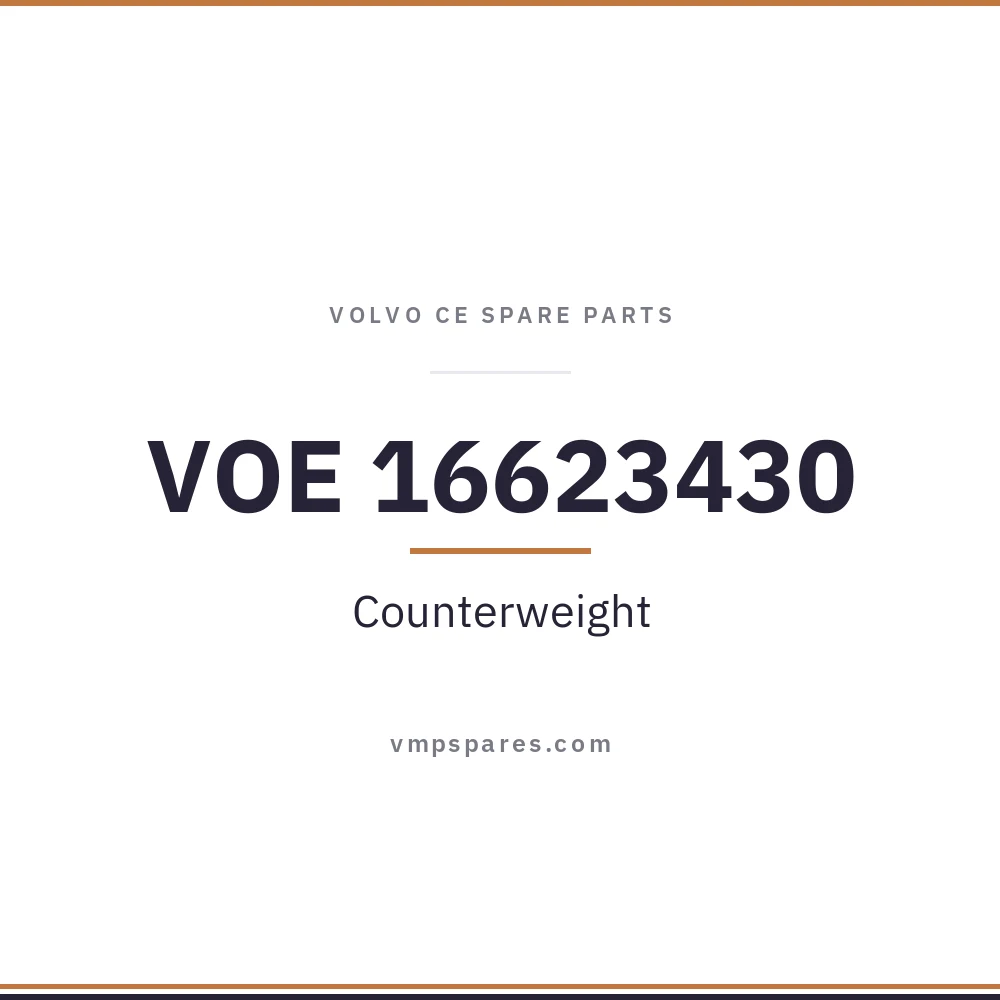 VOE 16623430 – Counterweight