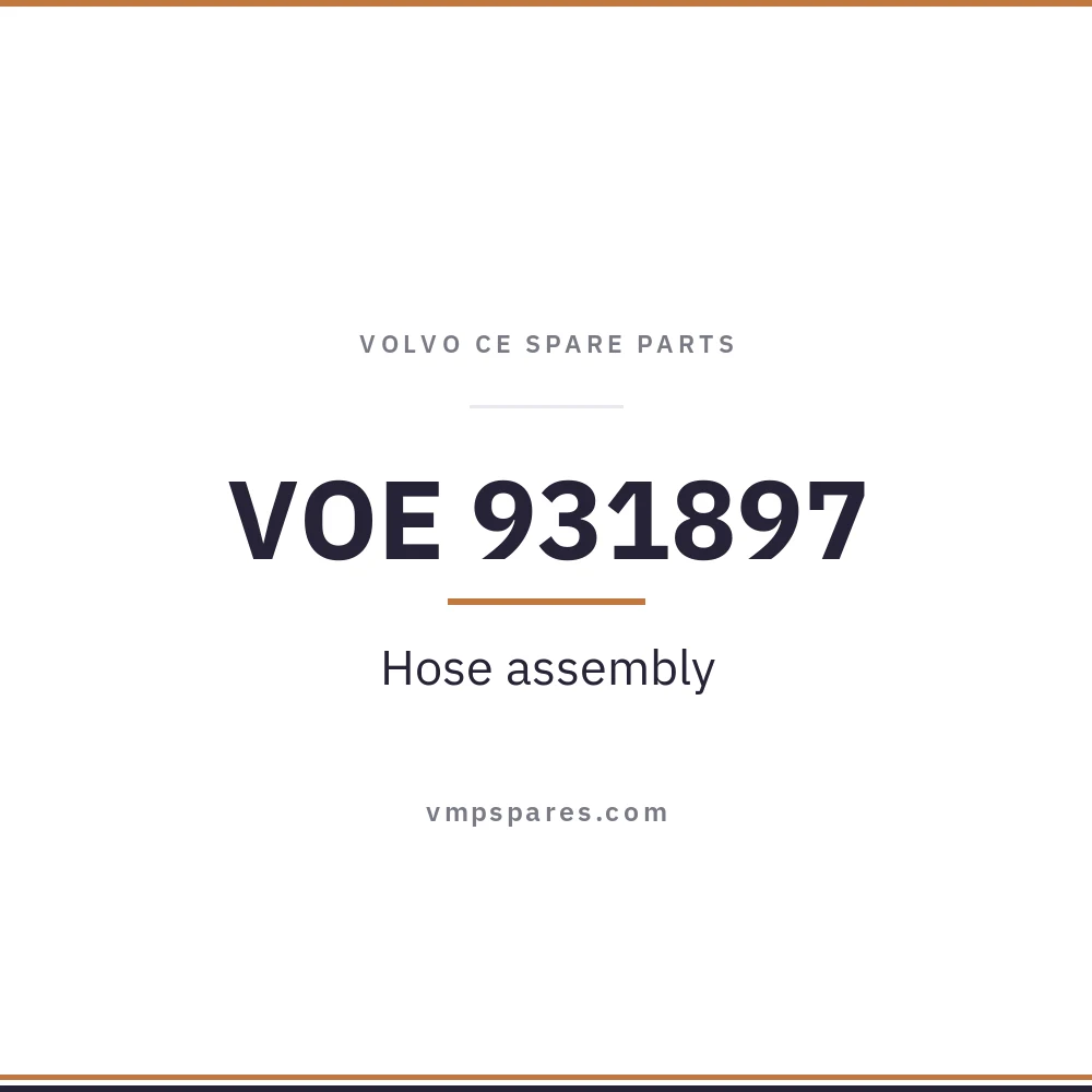 VOE 931897 – Hose assembly
