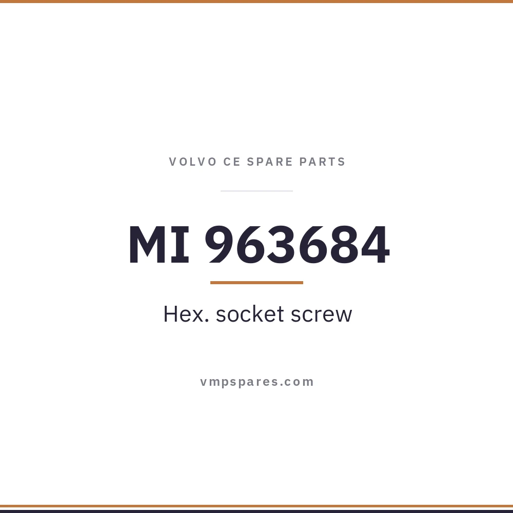 MI 963684 – Hex. socket screw