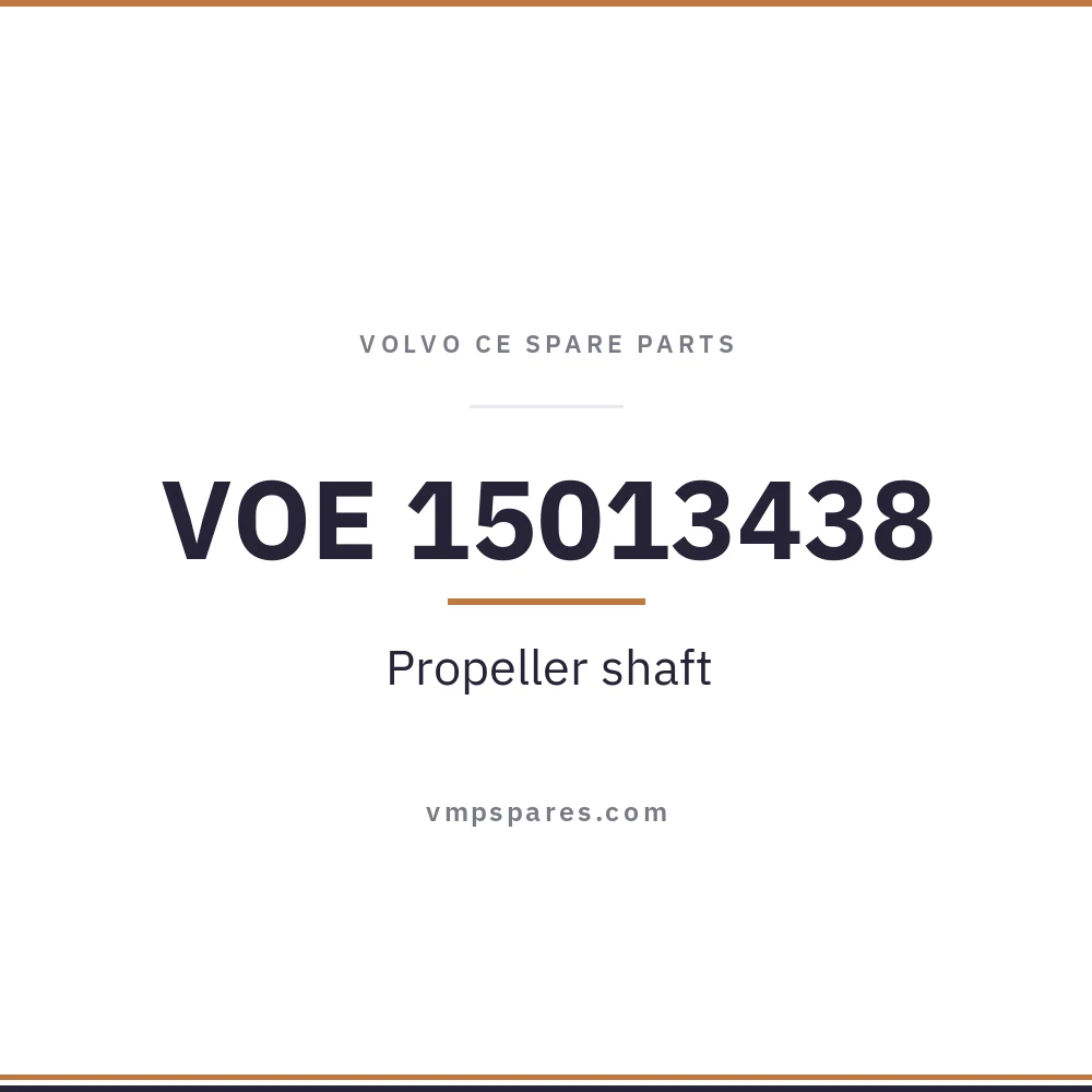 VOE 15013438 – Propeller shaft