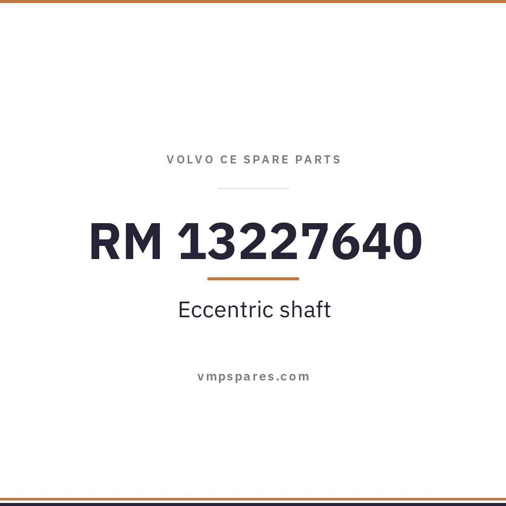 RM 13227640 – Eccentric shaft