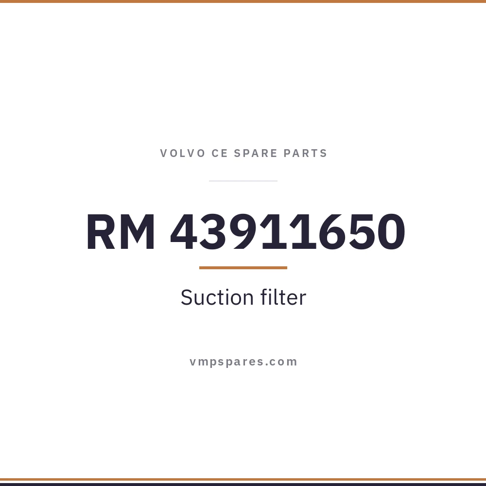 RM 43911650 – Suction filter
