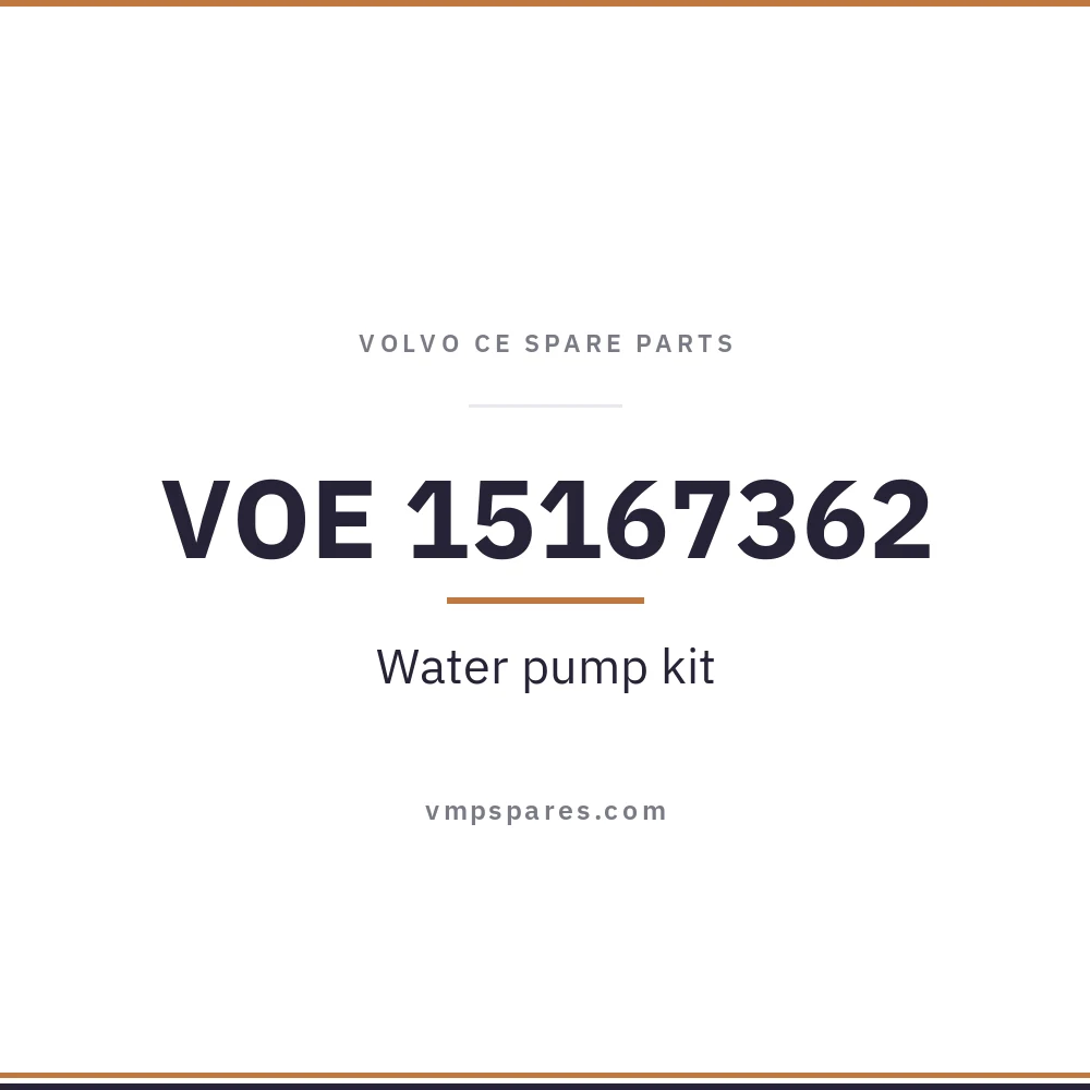 VOE 15167362 – Water pump kit