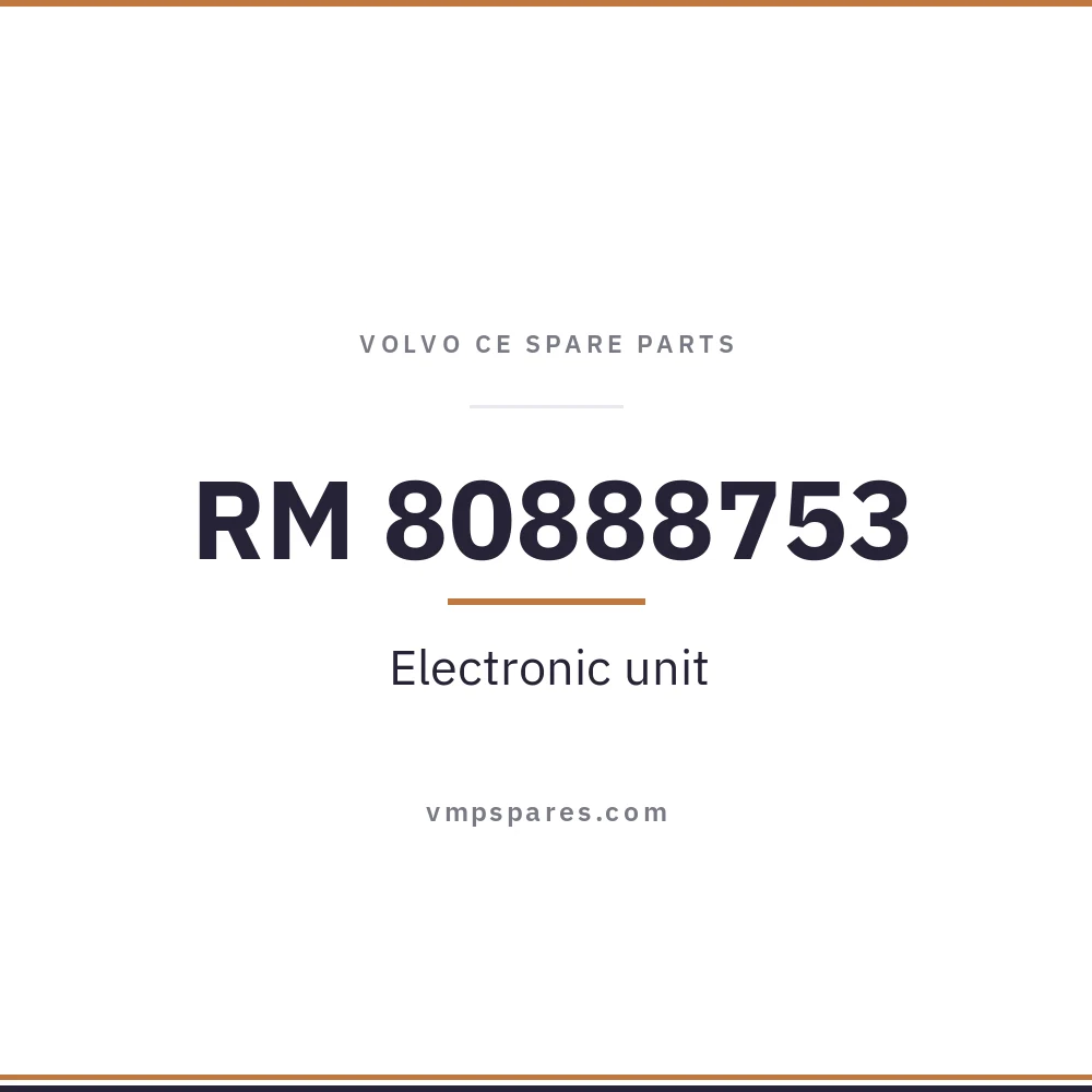 RM 80888753 – Electronic unit