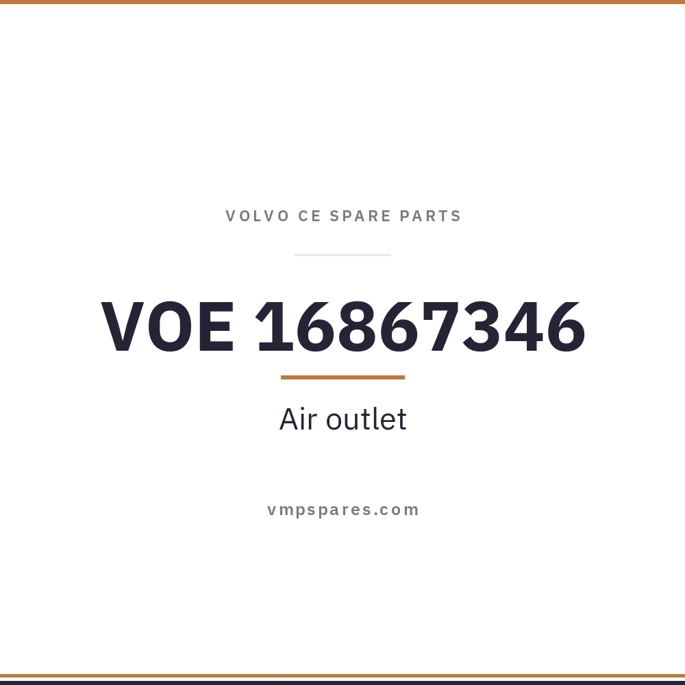 VOE 16867346 – Air outlet